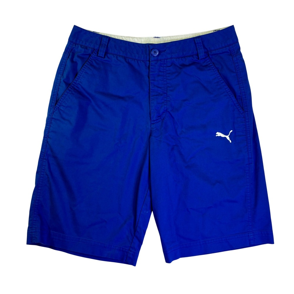 Puma Sportlifestyle Mens Royal Blue Golf Shorts DryCell Size 30 Flat Front